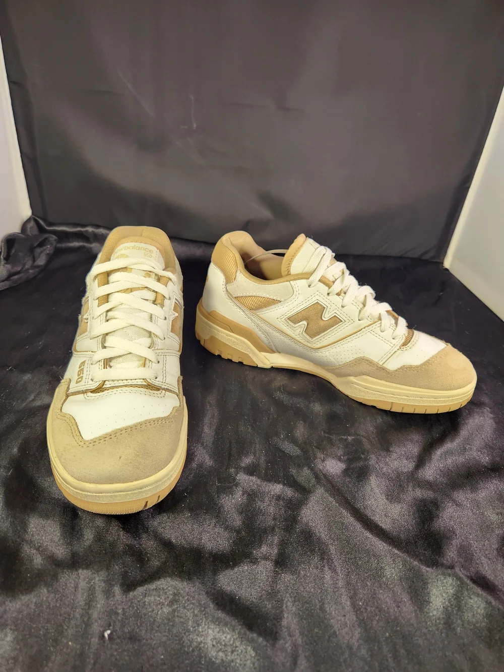 New Balance 550 Cream & Tan Sneakers